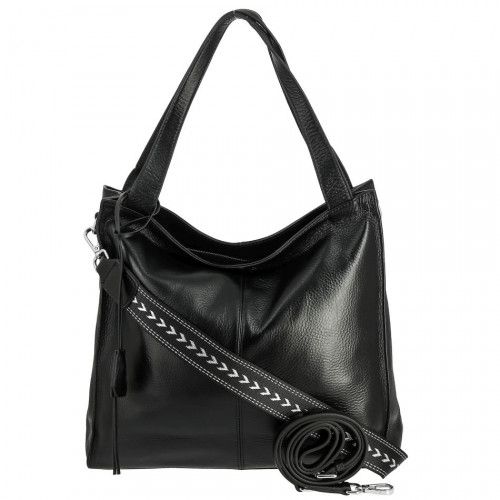 Women's leather bag 3173 BLACK