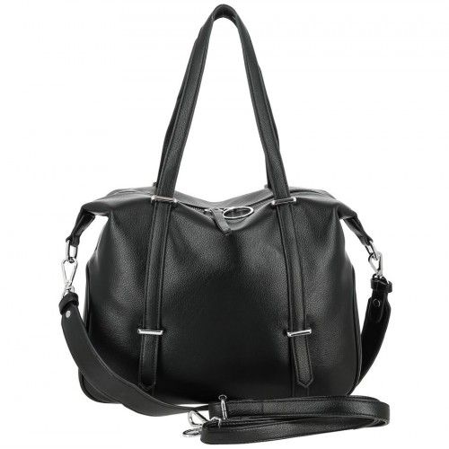 Women's leather bag 3304-L BLACK