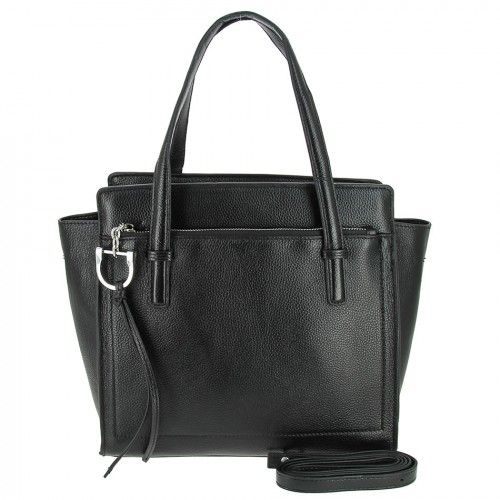 Women's leather bag 8108 BLACK