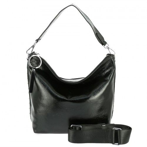 Women's leather bag 8122-1 BLACK