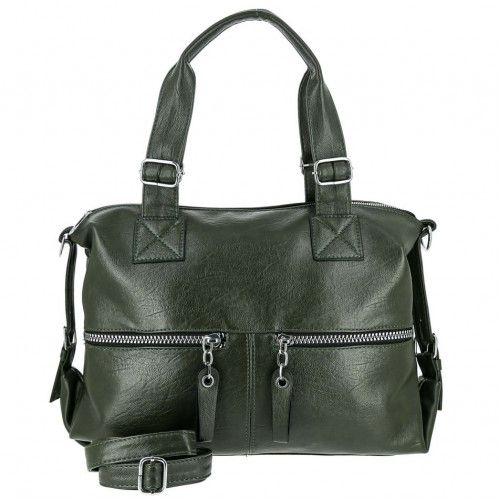 Women's leather bag 9348 GREEN