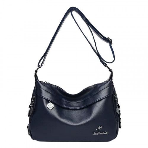 Women's leather bag 9664-4 BLUE