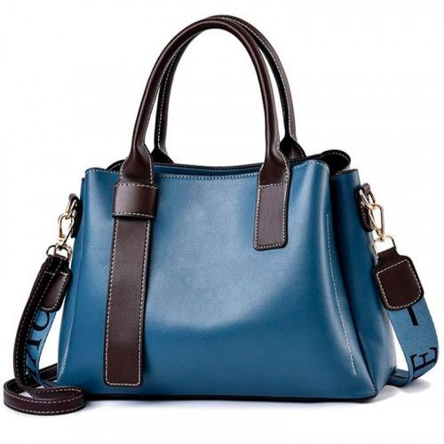 Women's leather bag A119 BLUE