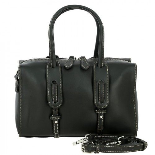 Women's leather bag B106 BLACK