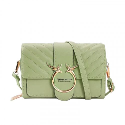 Women's leather bag C270-9 GREEN