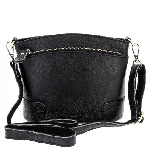 Women's leather bag GZ-8185 BLACK