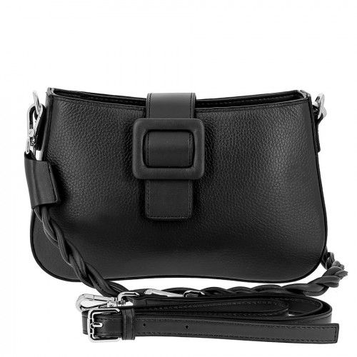 Women's leather bag M721 BLACK