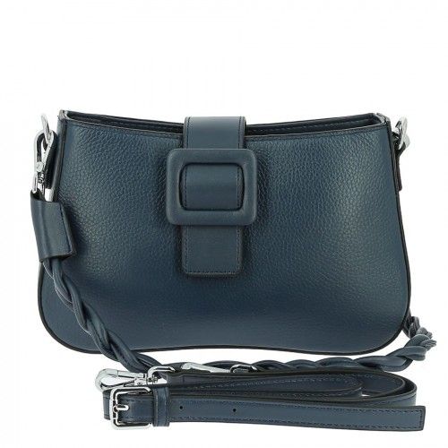 Women's leather bag M721 D BLUE
