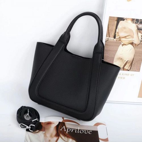Women's leather bag M735 BLACK