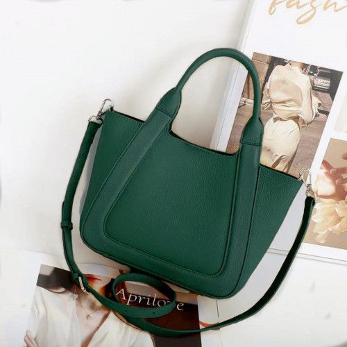 Women's leather bag M735 GREEN