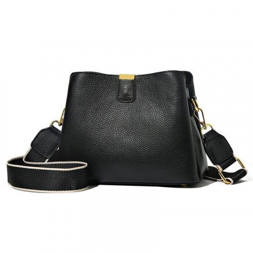Women's leather bag 1123 BLACK