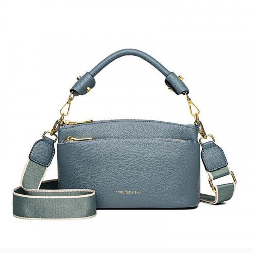Women's leather bag 1138 BLUE