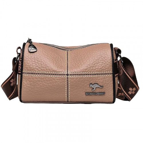 Women's leather bag 1608-4-1 KHAKI