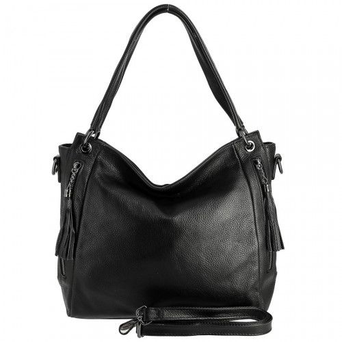 Women's leather bag 2012-1 BLACK