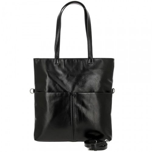 Women's leather bag 20512 BLACK