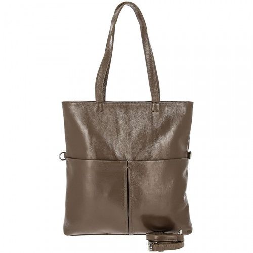 Women's leather bag 20512 KHAKI