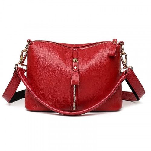 Women's leather bag 20701 RED