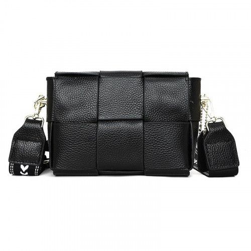 Women's leather bag 2118 BLACK