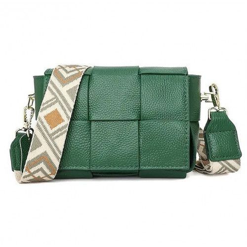 Women's leather bag 2118 GREEN