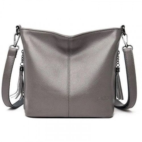 Women's leather bag 2266 GRAY
