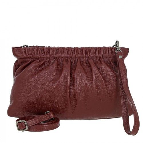 Women's leather bag 20883-1 WINE RED