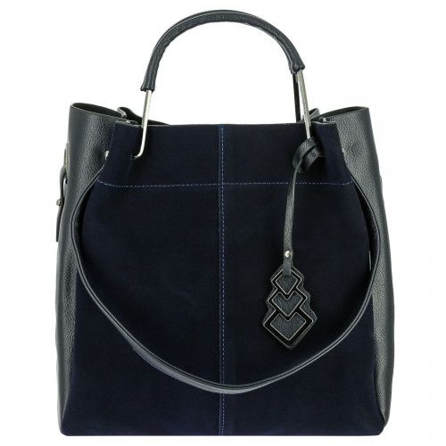 Women's suede bag 298-2 BLUE