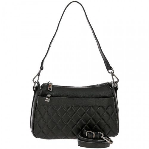 Women's leather bag 3385 BLACK