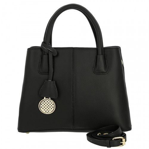 Women's leather bag 6066 BLACK