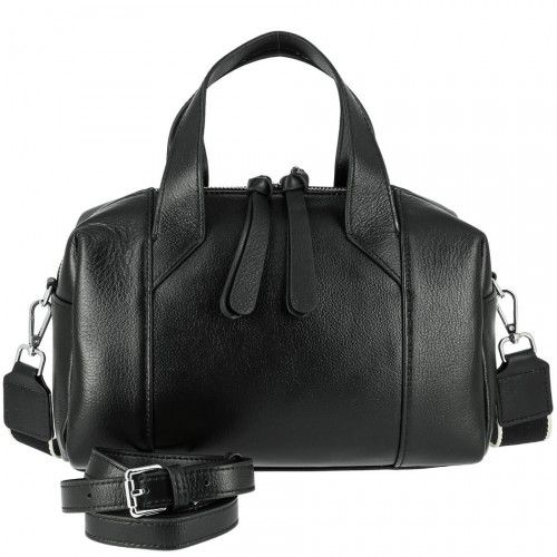 Women's leather bag 81275 BLACK