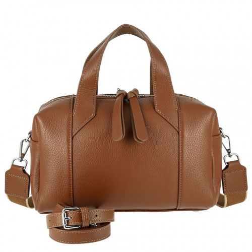 Women's leather bag 81275 COFFEE