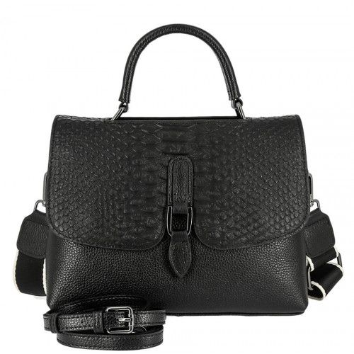 Women's leather bag 8317 BLACK