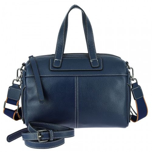 Women's leather bag 8708 D BLUE
