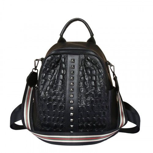 Women's leather bag 8779 BLACK