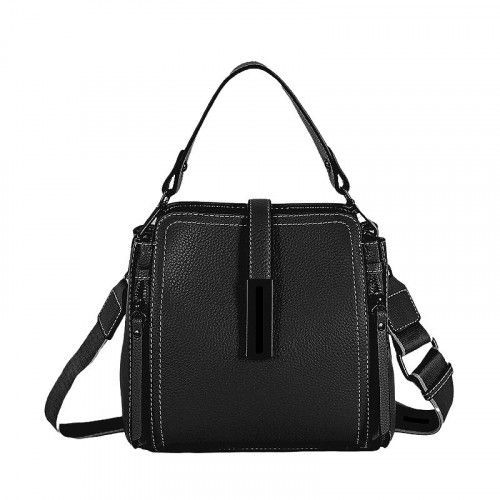 Women's leather bag 88-115 BLACK