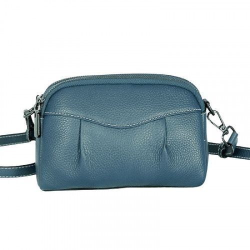 Women's leather bag 88-161 BLUE