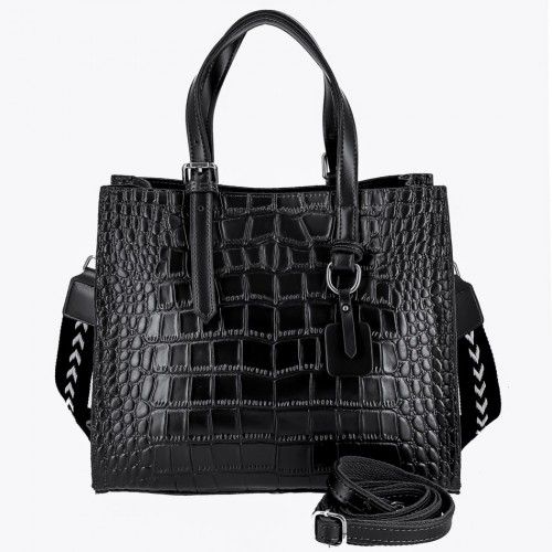 Women's leather bag 8800 BLACK