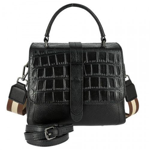 Women's leather bag 8859 BLACK