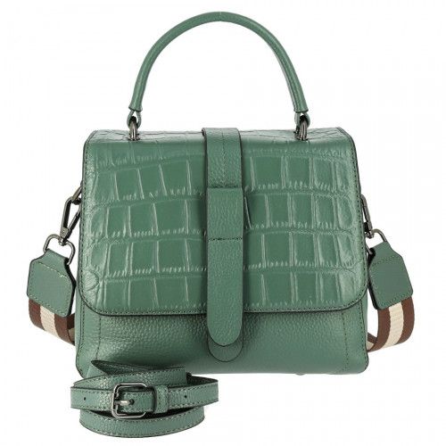 Women's leather bag 8859 GREEN