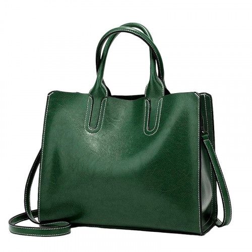Women's leather bag 895 GREEN