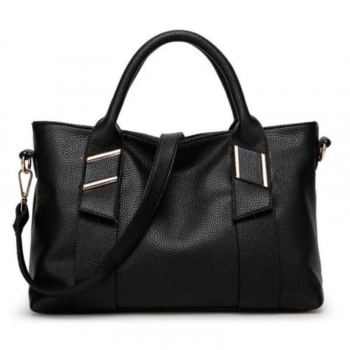 Women's leather bag 909 BLACK