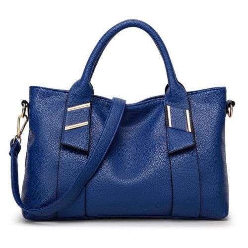 Women's leather bag 909 BLUE