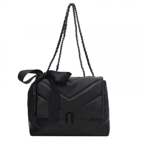 Women's leather bag 910 BLACK