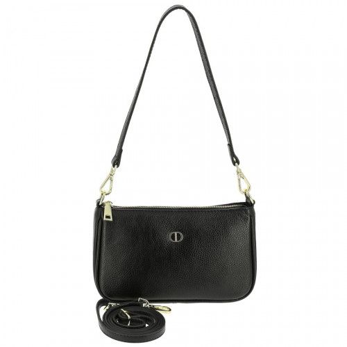 Women's leather bag 9190-2 BLACK