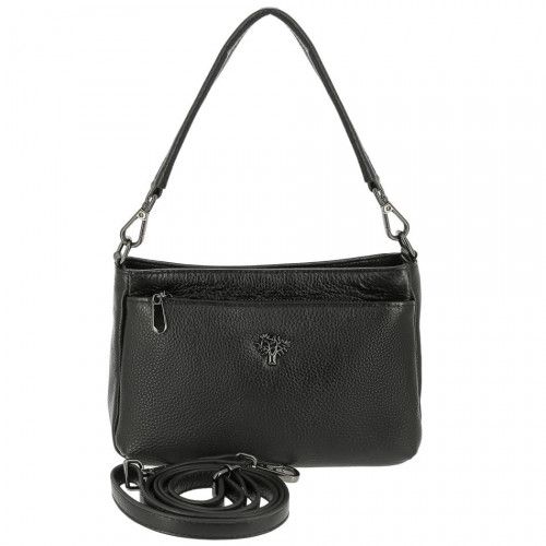 Women's leather bag 9203-9 BLACK