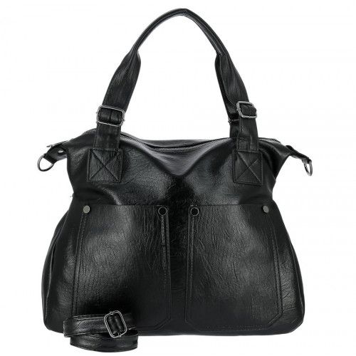 Women's leather bag 9343 BLACK