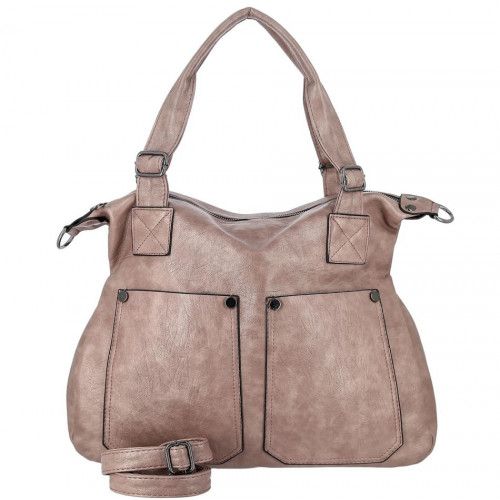 Women's leather bag 9343 PINK