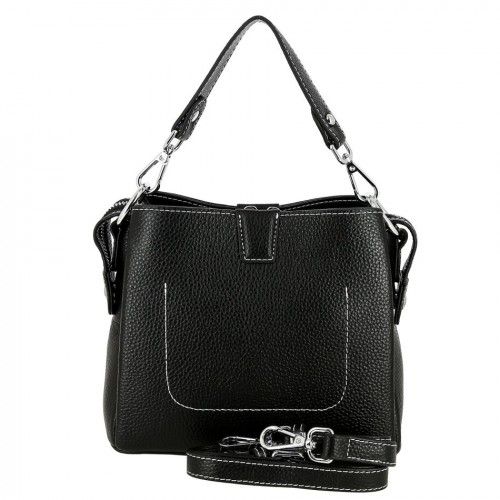 Women's leather bag 9918 BLACK