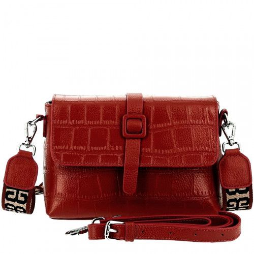 Women's leather bag M710 RED